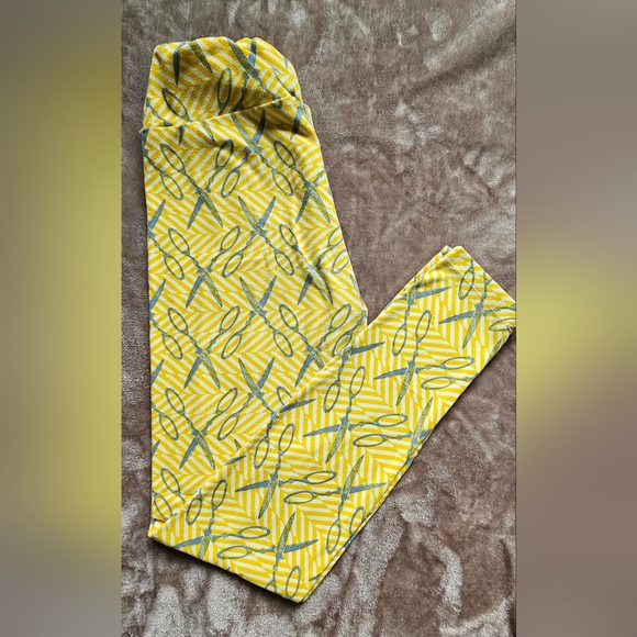 Lularoe One Size Scissor leggings - Picture 1 of 4